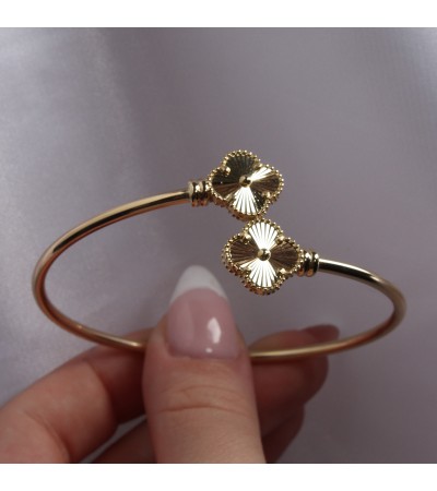 Altın Yonca Kepelpçe Bilezik