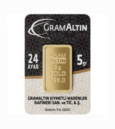 24 Ayar 5 Gram Külçe Altın