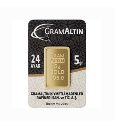 24 Ayar 5 Gram Külçe Altın