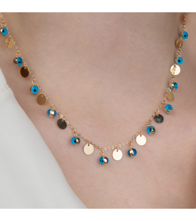  Pullu Nazar Boncuklu Kolye