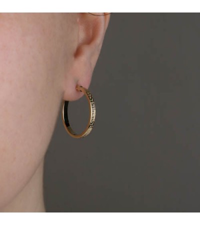 Altın Halka  Greek Küpe