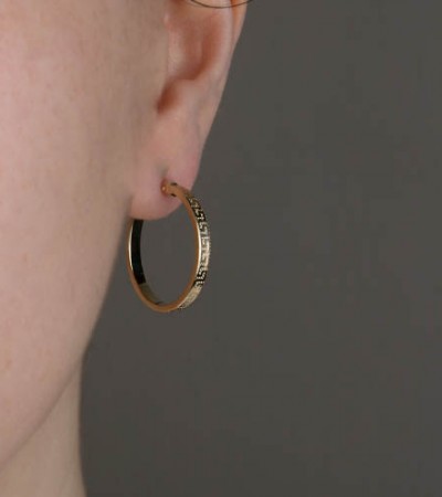 Altın Halka  Greek Küpe