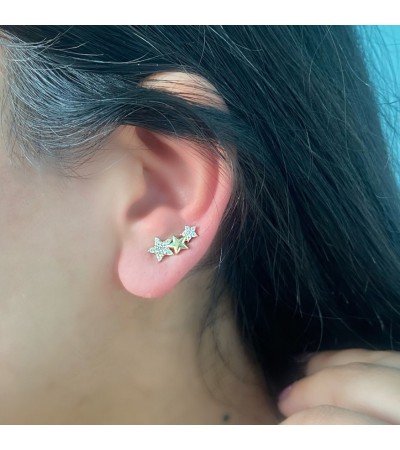 Altın Yıldız Küpe