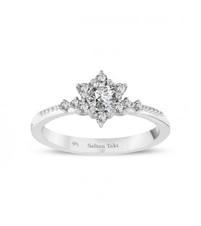 0.50 Karat Lotus Çiçeği Pırlanta Tektaş 