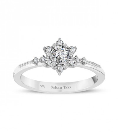 0.50 Karat Lotus Çiçeği Pırlanta Tektaş 