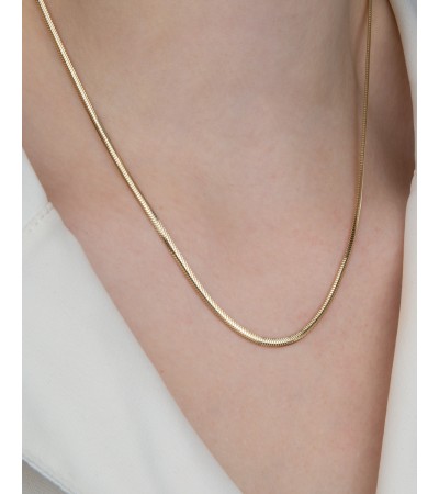 14 Ayar Balık Sırtı Kolye