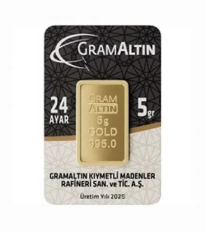 24 Ayar 5 Gram Külçe Altın