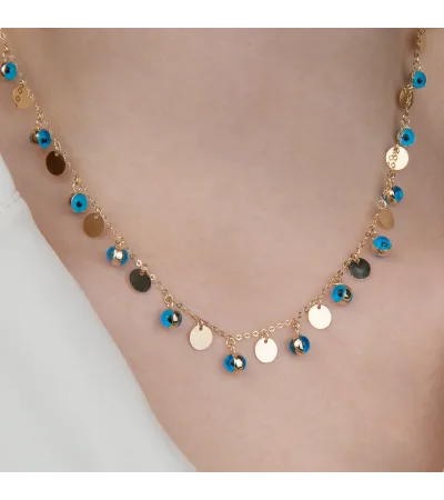  Pullu Nazar Boncuklu Kolye