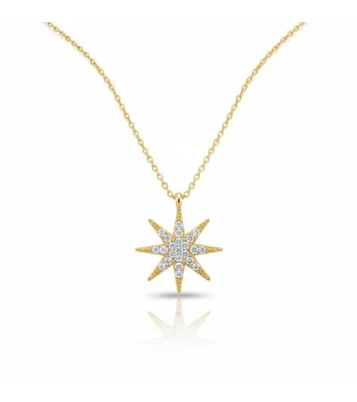 14 Ayar Güneş Kolye