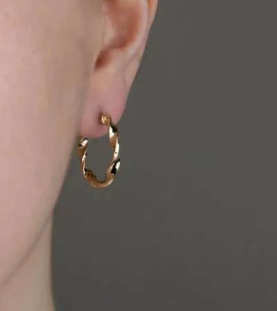 Altın Burgu Halka Küpe